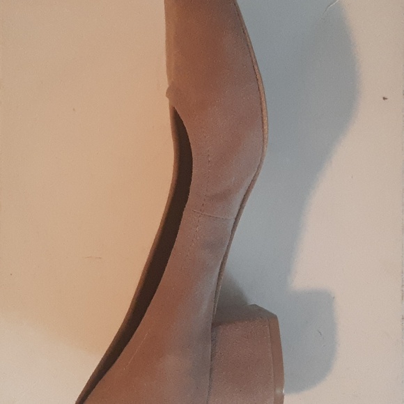 Nude Suede Low Heel Jeffrey Campbell Shoes 8.5 - Picture 2 of 3